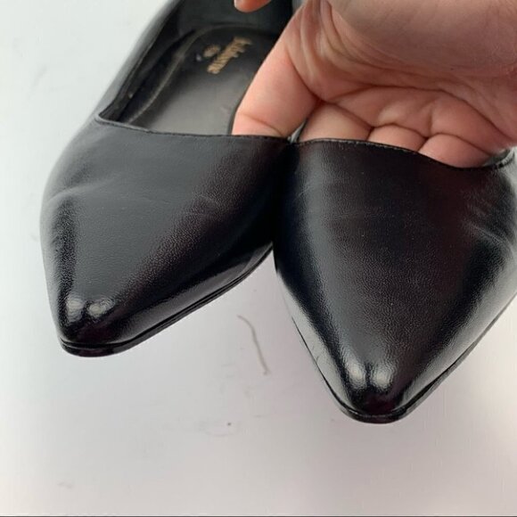 Liz Claiborne flex heels 6.5 Gertie black leather - Picture 8 of 12